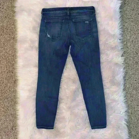 Current/Elliott The Stiletto 80s Distressed Mid Rise Jeans Womens 28 Medium Wash - Picture 11 of 13